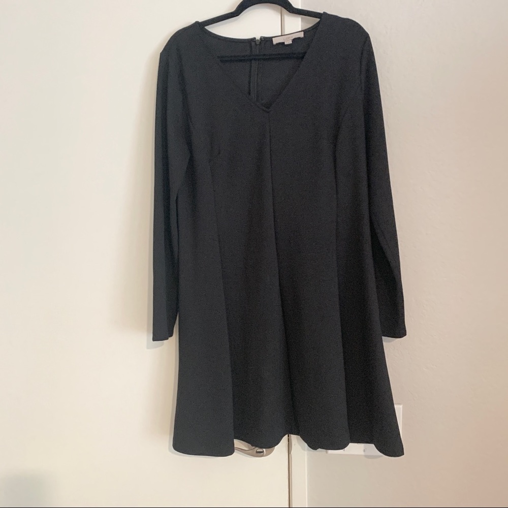 Ann Taylor Loft black Long Sleeve Dress